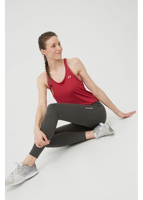 Houdini leggins sport adventure femei culoarea verde neted