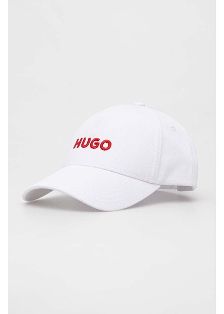 Hugo apc de baseball din bumbac culoarea alb cu imprimeu 50496033