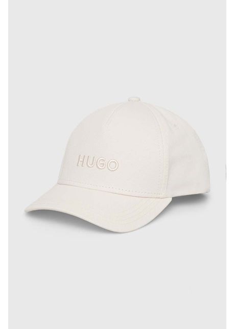 Hugo apc de baseball din bumbac culoarea bej cu imprimeu 50518901
