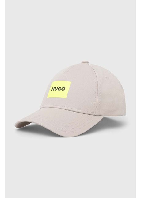 Hugo apc de baseball din bumbac culoarea gri cu imprimeu 50513365