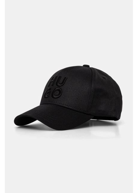 Hugo apc de baseball din bumbac culoarea negru cu imprimeu 50533409