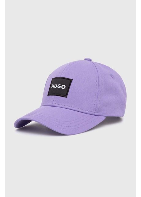 Hugo apc de baseball din bumbac culoarea violet cu imprimeu 50519240