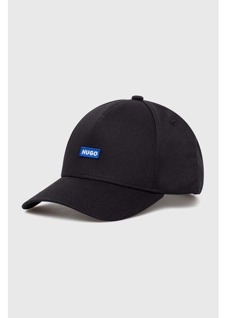 HUGO Blue șapcă de baseball din bumbac culoarea negru, cu imprimeu 50522266