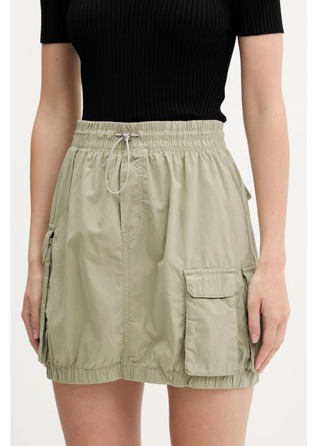 Hugo blue fust din bumbac culoarea verde mini drept 50538401