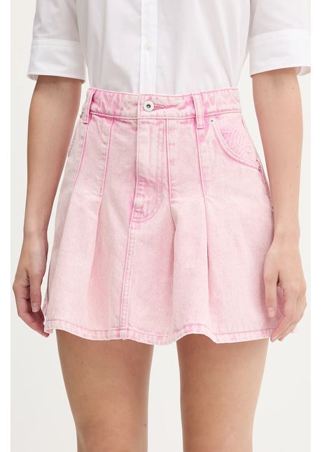 Hugo blue fust jeans culoarea roz mini evazati 50534786