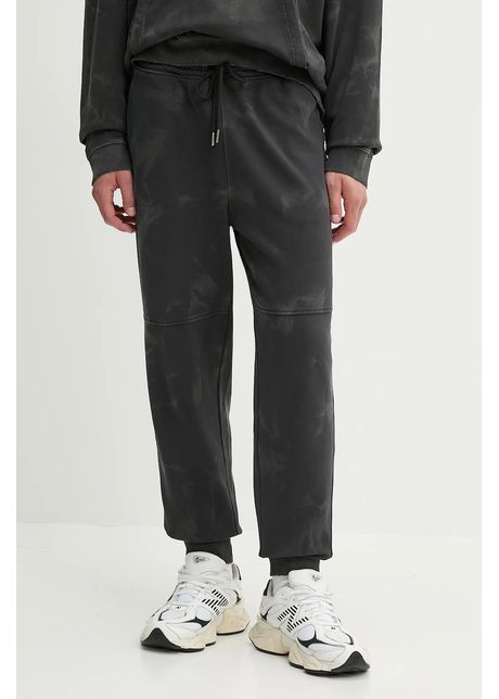 Hugo blue pantaloni de trening din bumbac culoarea negru neted 50534274