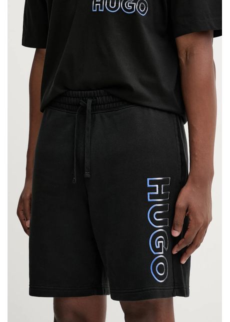 Hugo Blue pantaloni scurți din bumbac culoarea negru, 50549134