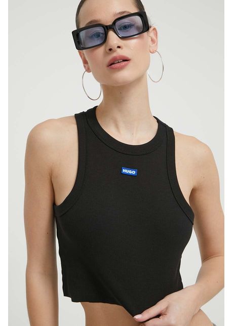 Hugo blue top femei culoarea negru 50511450