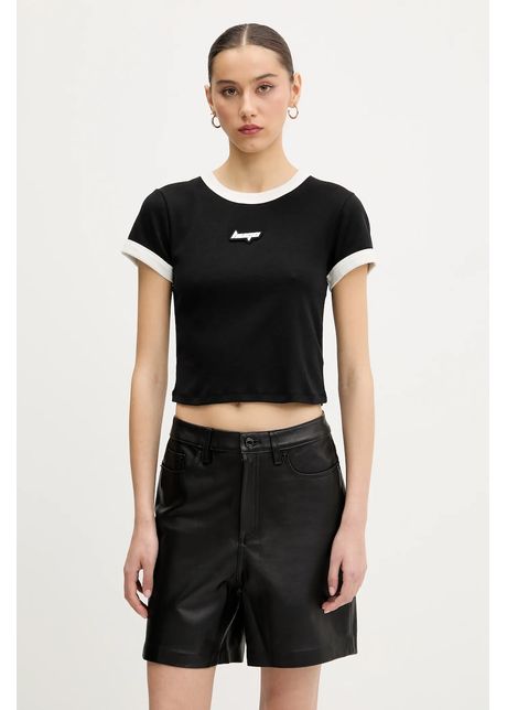 Hugo blue tricou din bumbac femei culoarea negru 50537476