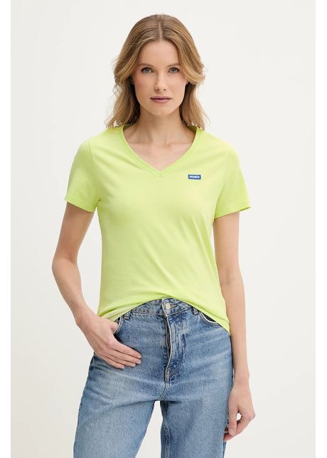 Hugo blue tricou din bumbac femei culoarea verde 50513667