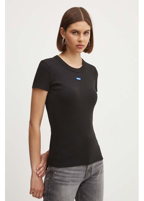 Hugo blue tricou femei culoarea negru 50523924