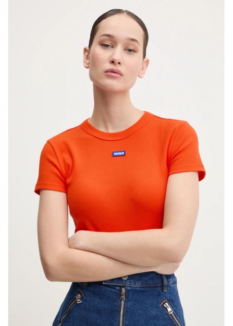 Hugo blue tricou femei culoarea portocaliu 50510749
