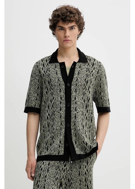 Hugo cardigan culoarea verde 50536665