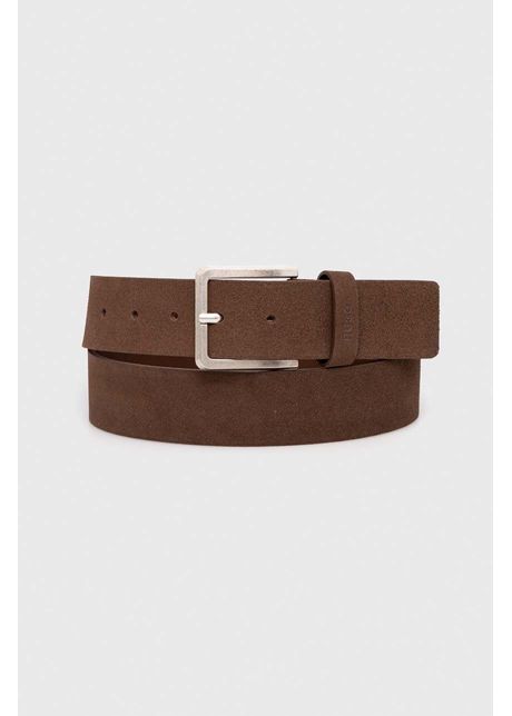 Hugo curea de piele b rba i culoarea maro 50512843