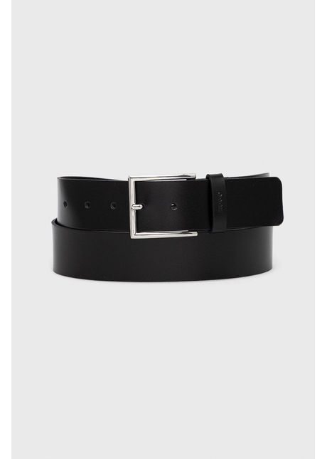 Hugo curea de piele b rba i culoarea negru 50470639
