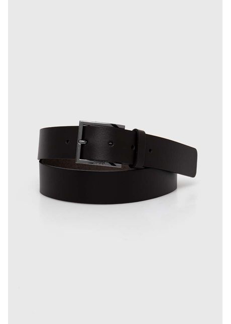 Hugo curea de piele b rba i culoarea negru 50496596