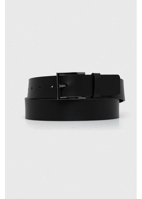 Hugo curea de piele b rba i culoarea negru 50496596