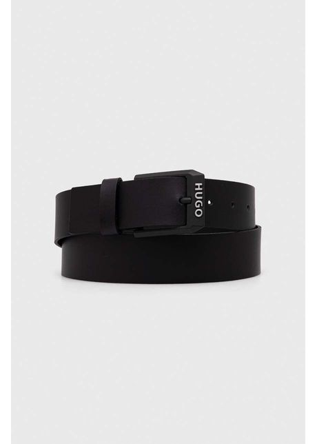 Hugo curea de piele b rba i culoarea negru 50503404