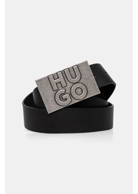 Hugo curea de piele b rba i culoarea negru 50537037