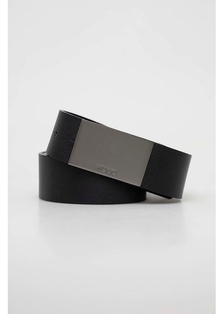 Hugo curea de piele barbati culoarea negru