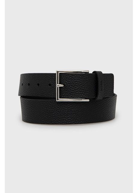 Hugo curea de piele barbati culoarea negru 50471562