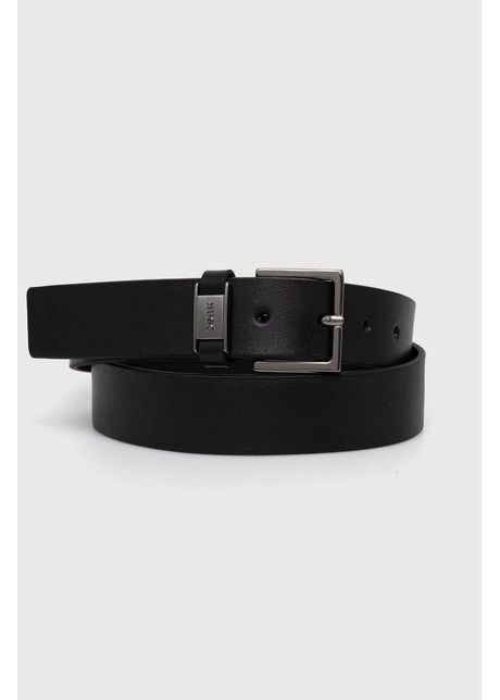 Hugo curea de piele barbati culoarea negru 50522504