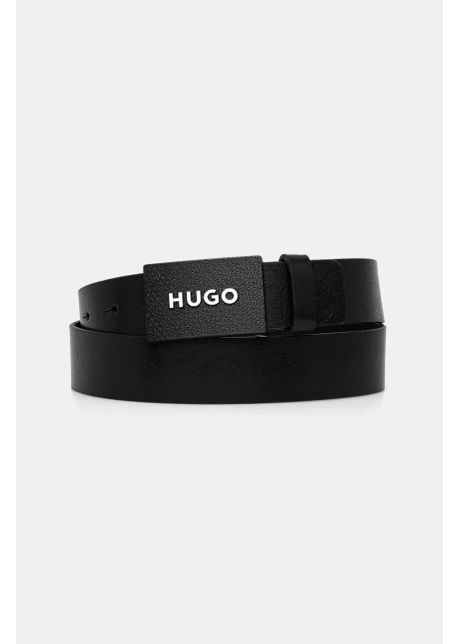 Hugo curea de piele barbati culoarea negru 50536879