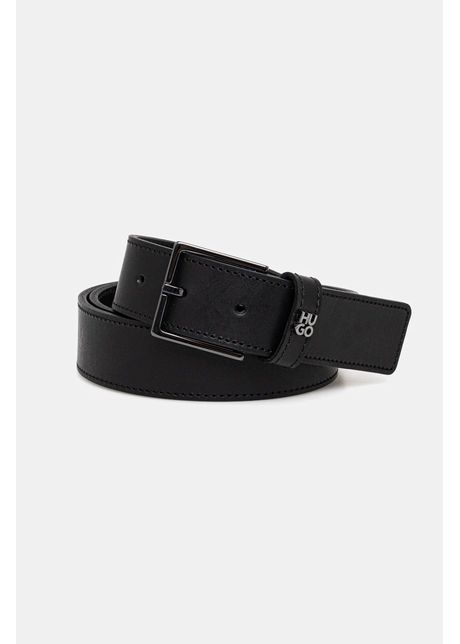 Hugo curea de piele barbati culoarea negru 50537026