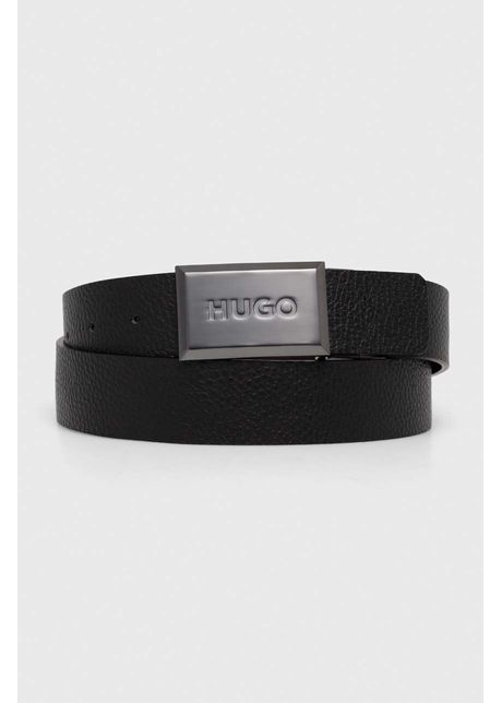 Hugo curea de piele cu doua fete barbati culoarea negru 50522605