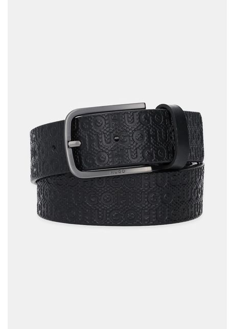Hugo curea de piele culoarea negru 50548364