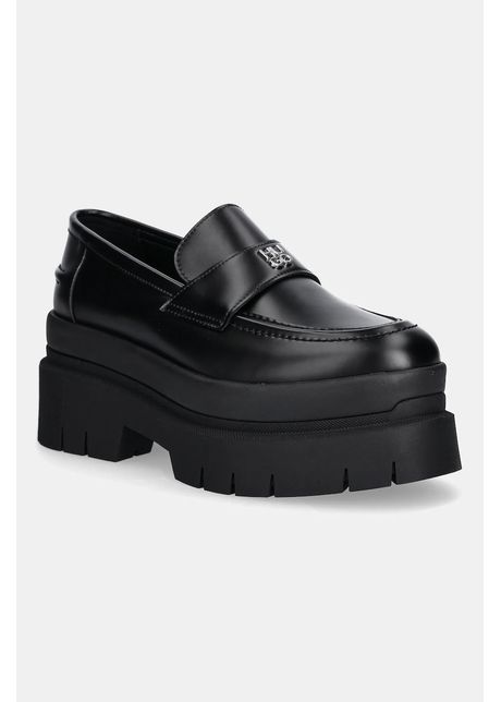 HUGO mocasini Kris culoarea negru, cu platformă, 50548194