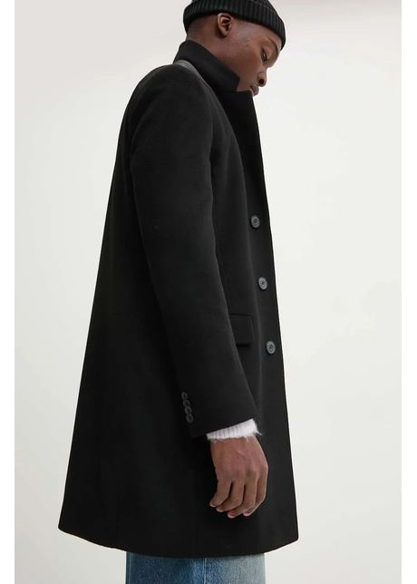 Hugo palton de casmir culoarea negru de tranzitie 50523954