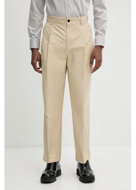 Hugo pantaloni barbati culoarea bej drept 50534782