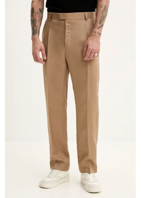 Hugo pantaloni barbati culoarea maro drept 50538584