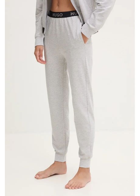 Hugo pantaloni de lounge culoarea gri neted 50520499