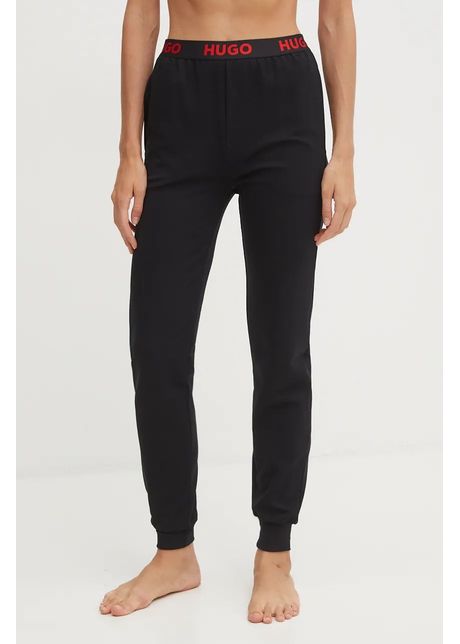 Hugo pantaloni de lounge culoarea negru neted 50520499