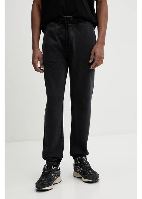 Hugo pantaloni de trening din bumbac barbati culoarea negru cu imprimeu 50535287