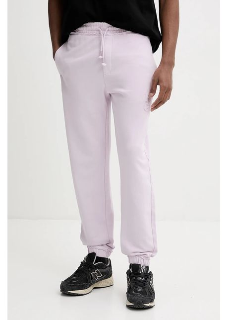 Hugo pantaloni de trening din bumbac barbati culoarea violet cu imprimeu 50535287