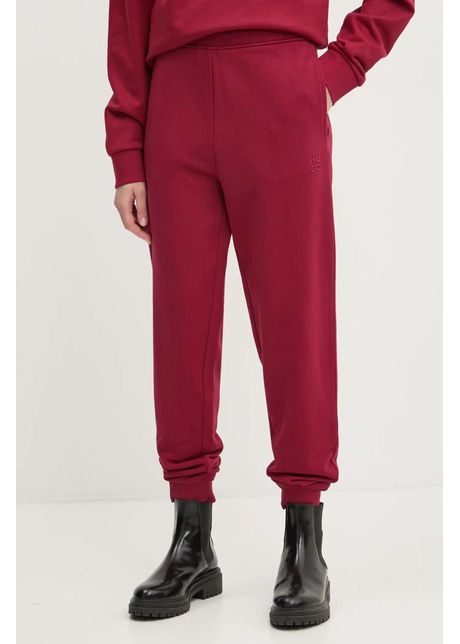 Hugo pantaloni de trening din bumbac culoarea bej neted 50522417