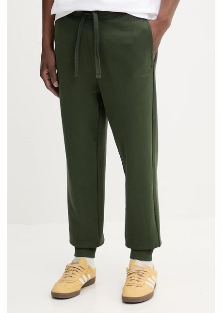 HUGO pantaloni de trening din bumbac culoarea negru, uni, 50489617
