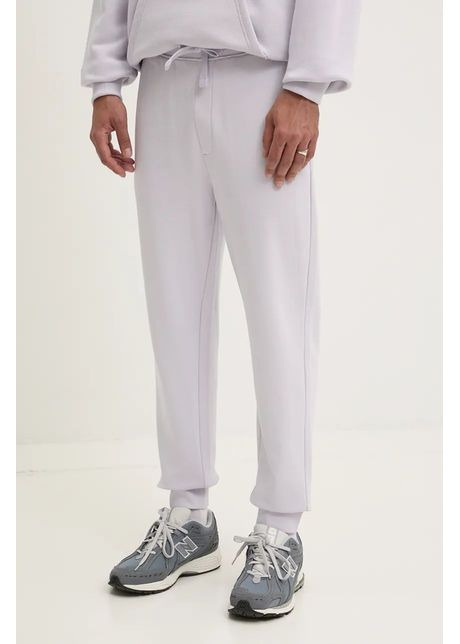 Hugo pantaloni de trening din bumbac culoarea violet neted 50489617