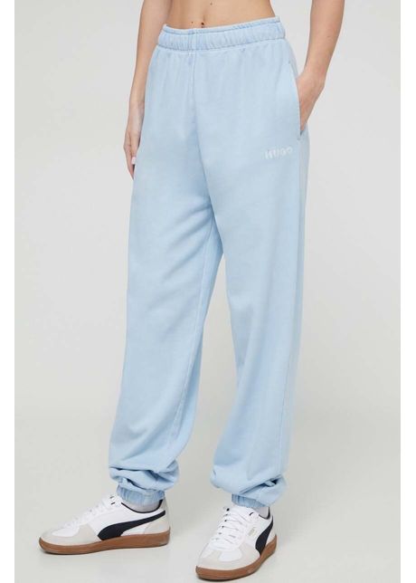 Hugo pantaloni de trening din bumbac uni 50512023
