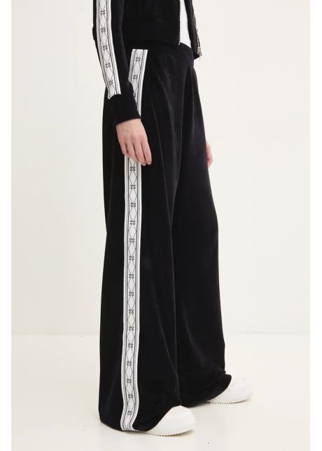 Hugo pantaloni de trening din velur culoarea negru cu imprimeu 50522807