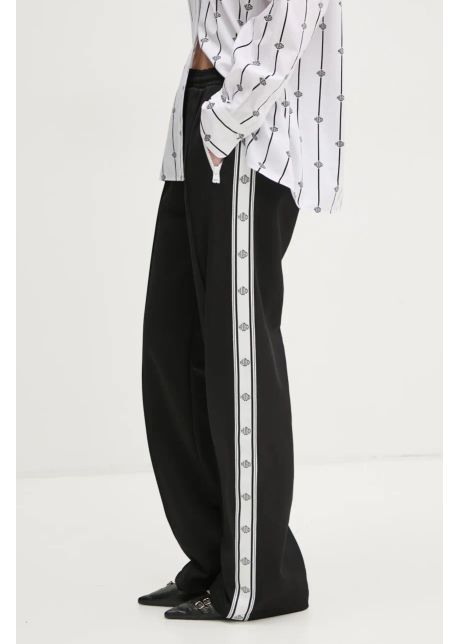 Hugo pantaloni de trening femei culoarea negru cu imprimeu 50536942
