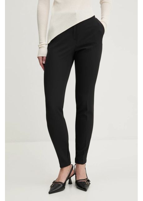 Hugo pantaloni femei culoarea negru drept medium waist 50539991