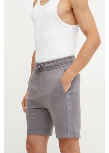 Hugo pantaloni scur i din bumbac lounge culoarea gri 50520492
