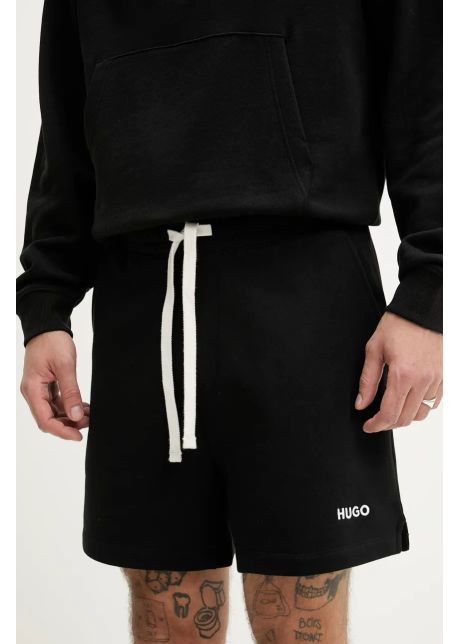 Hugo pantaloni scurti din bumbac barbati culoarea negru 50534677