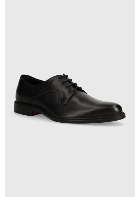 Hugo pantofi de piele kerr barbati culoarea negru 50522948
