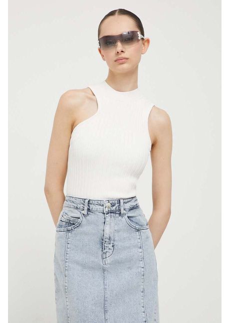 Hugo top femei culoarea bej