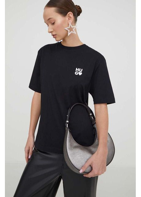 Hugo tricou din bumbac culoarea negru 50489198